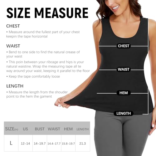 PALAY® Women's Thermal Underwear Tops Fleece Cami Underwear Tops Soft Sleeveless Undershirt Warm Base Layer Vest, Black 3 PCS PALAY® Women's Thermal Underwear Tops Fleece Cami Underwear Tops Soft Sleeveless Undershirt Warm Base Layer Vest, Black 3 PCS